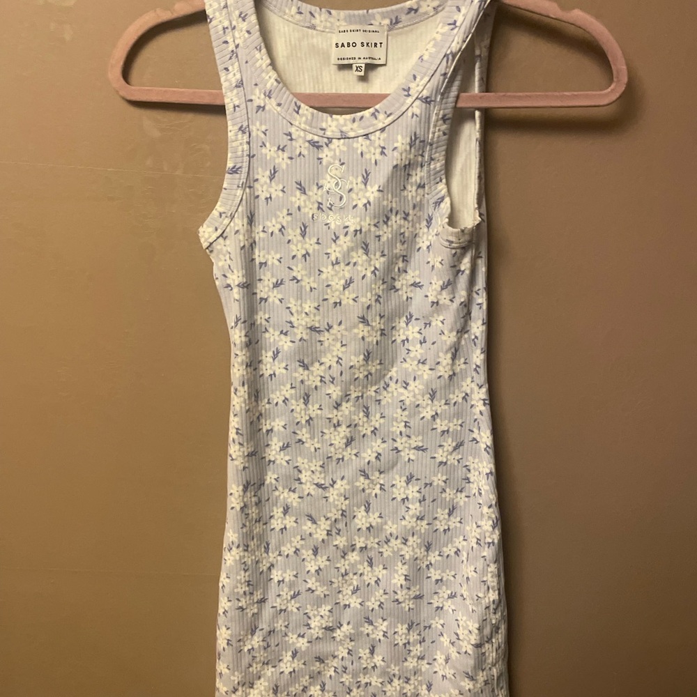 Sandro Blue Floral Dress